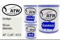 Preview: Dodge, Silver Metallic, AF / LAF / 612: 1L Lackdose + 1L Klarlack + 500ml Härter - Set, von ATW Autoteile West.